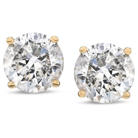 14k Gold Diamond with Screw Back and Post Stud Earrings