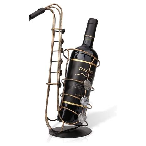 Saxophone Free Standing Tabletop Wine Holder