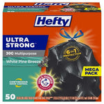 50 Hefty Ultra Strong 30 Gallon Trash Bags