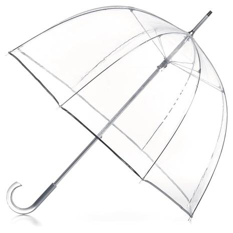 Totes Adult Clear Bubble Umbrella w/ Dome Canopy