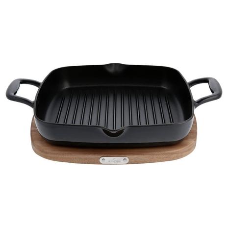 All-Clad 11” Cast Iron Enameled Square Grill