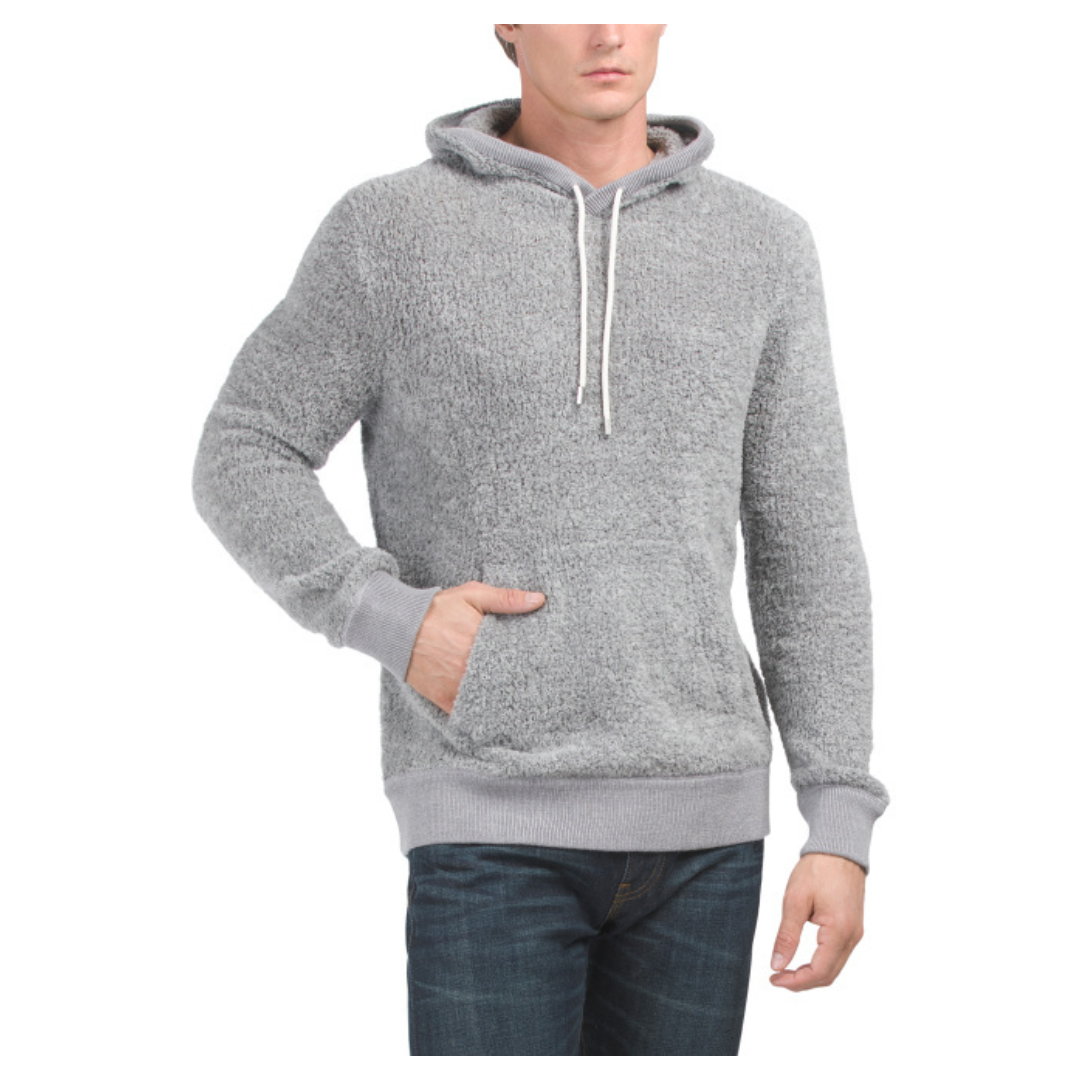 Brooks Brothers Wool Blend Pull On Hooded Sweater