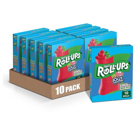 100 Fruit Roll-Ups Jolly Rancher Flavored Snacks