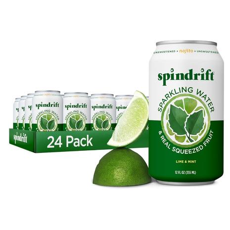 24 Cans Of Spindrift Sparkling Water In Multiple Flavor Options