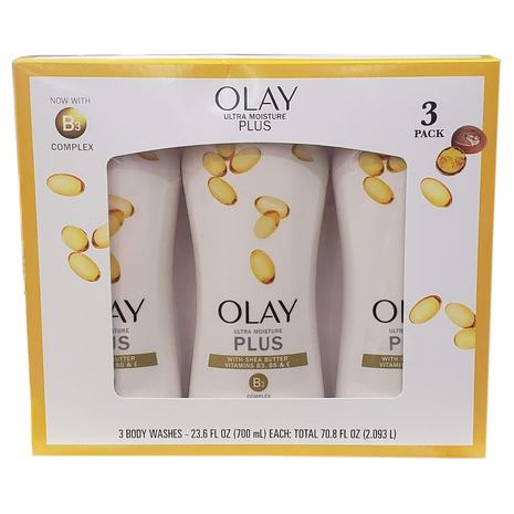 Pack Of 3 Olay Olay Ultra Moisture Plus Body Wash