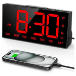 Digital Alarm Clock With USB Port