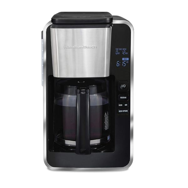 Hamilton Beach 12 Cup Programmable Front-Fill Drip Coffee Maker with Glass Carafe