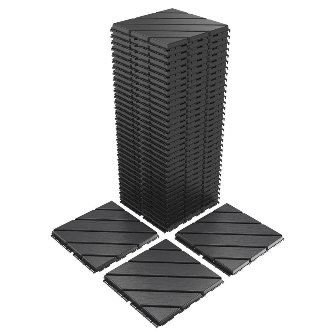 30 Plastic Interlocking Deck Tiles