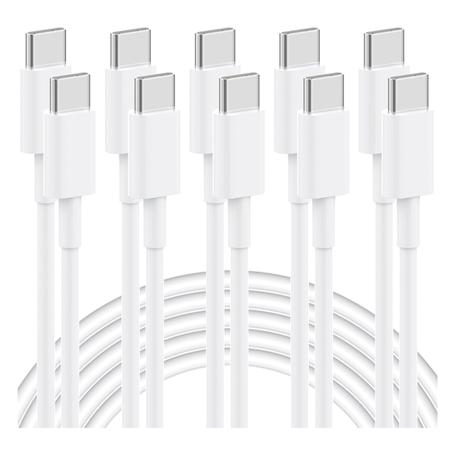 5-Pack 60W Fast Charging USB C Cables