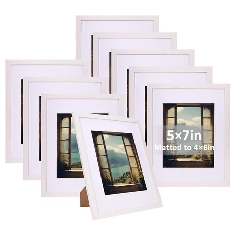 9-Pack 5x7'' Picture Frames