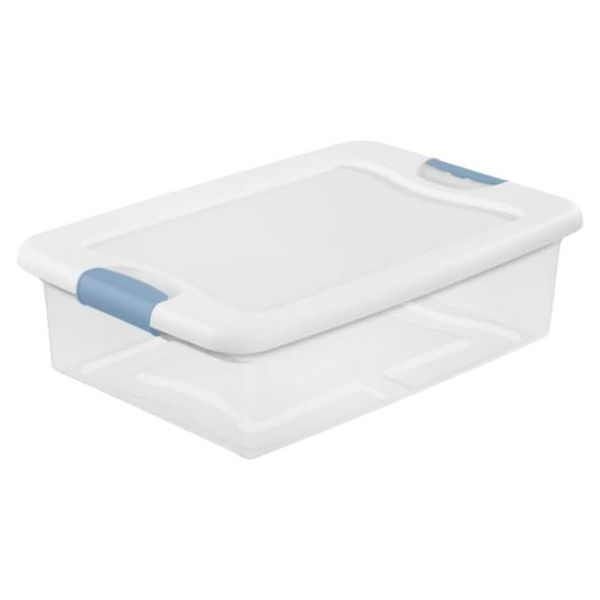 6 Pack Of Sterilite 32 Quart Latching Storage Bins