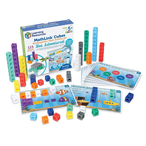 MathLink Cubes Sea Adventures Kindergarten Math Activity Set