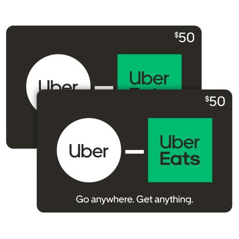 $100 Uber/Uber Eats/Postmates eGift Card