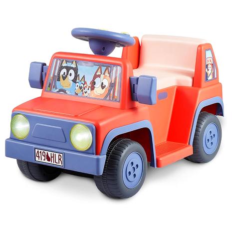 Bluey Kid's 6V Ride On Car w/ Sound Effects & Music