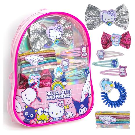 Hello Kitty & Friends Mini Backpack Hair Accessories Gift Bag Set