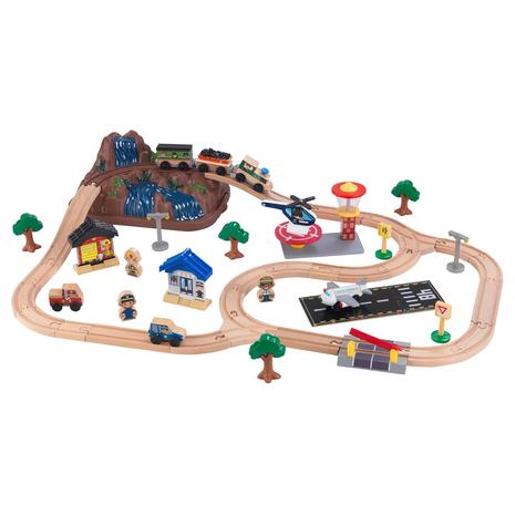 61-Piece KidKraft Bucket Top Mountain Train Set