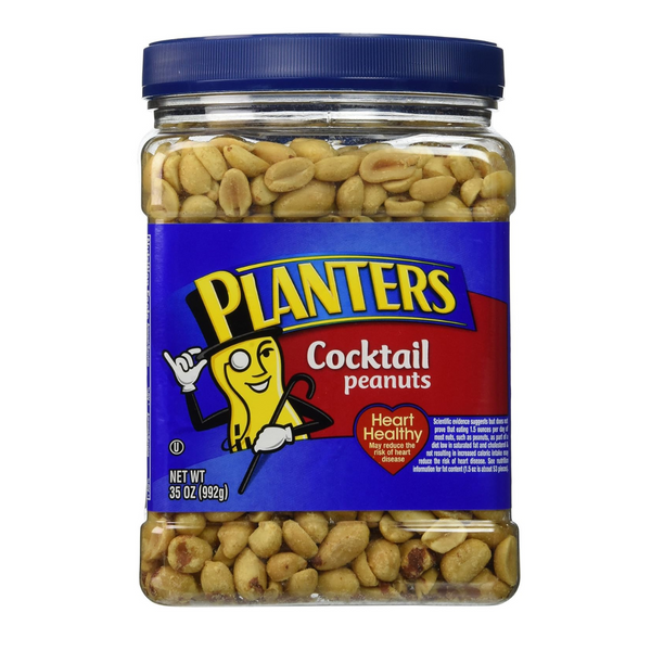 Jar of Planters Salted Cocktail Peanuts