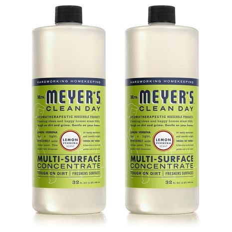 2 Bottles Of Mrs. Meyer's Clean Day Multi-Surface Cleaner Concentrate