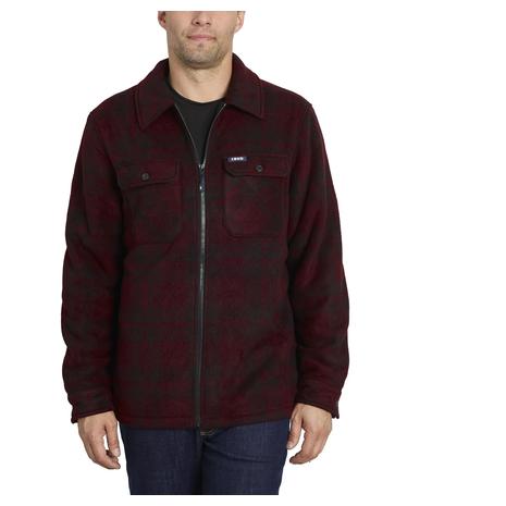 IZOD Men's Zip-Front Flannel Shirt Jacket