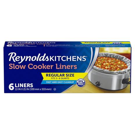 6 Reynolds Kitchens Premium Slow Cooker Liners