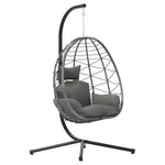 Indoor/Outdoor Wicker Swing Egg Chair