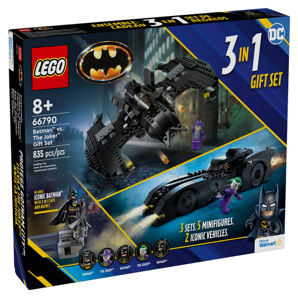 Lego 3-in-1 Batman Vs. The Joker Gift Set: Includes 3 Complete Sets