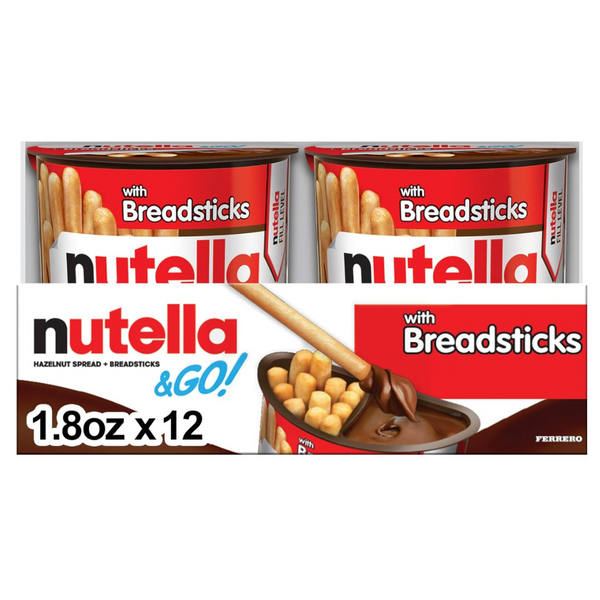 12 Nutella & GO! Hazelnut and Cocoa Spread with Breadsticks