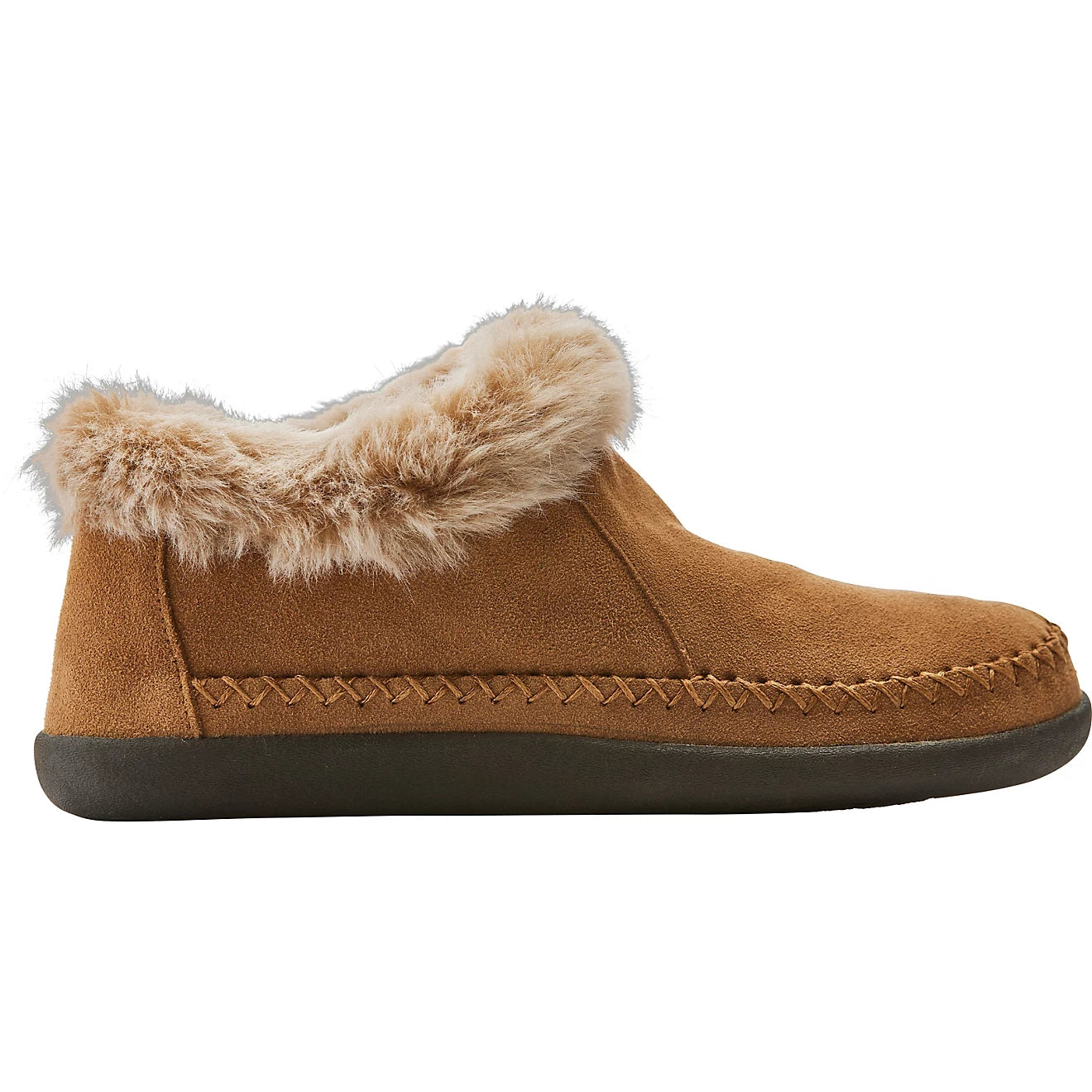 Magellan Women's Faux Fur Collar Bootie Slipper