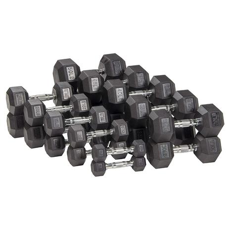 Rubber Hex Dumbbells On Sale