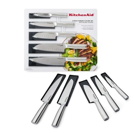 5-Piece KitchenAid Gourmet Forged Stainless Steel Knife Set