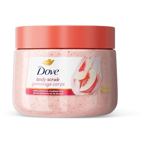 Dove White Peaches & Crushed Rice Body Scrub (15oz)