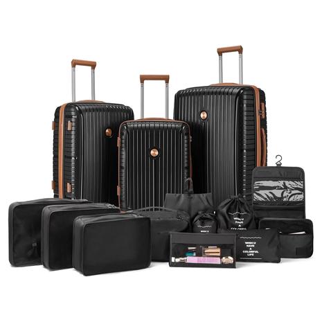 13-Piece Joyway Hardshell Lightweight Luggage Set w/ TSA Lock & Spinner Wheels