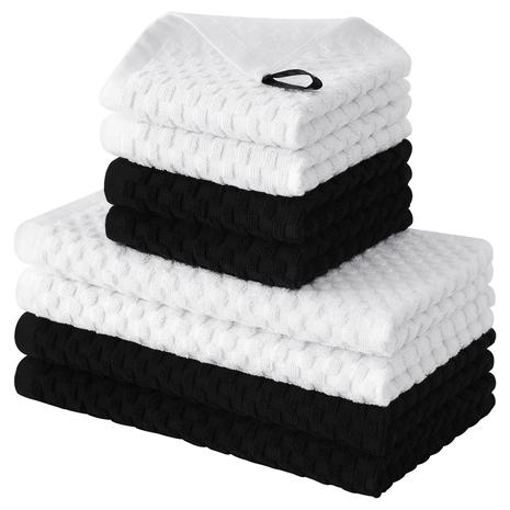 8-Pack Cotton Kitchen Towels & Dishcloths Set