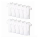 10-Pack Hanes Men's V-Neck or Crewneck Undershirts