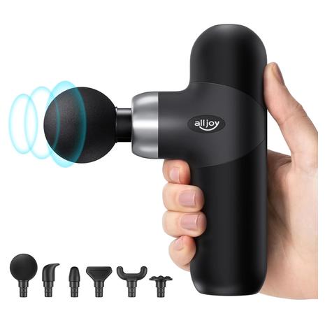 Ultra Quiet Mini Massage Gun With 6 Heads & Carry Case