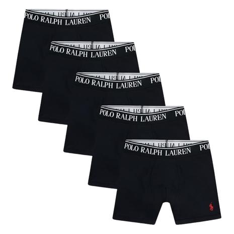 5-Pack Polo Ralph Lauren Boys Boxer Briefs (Various Colors)