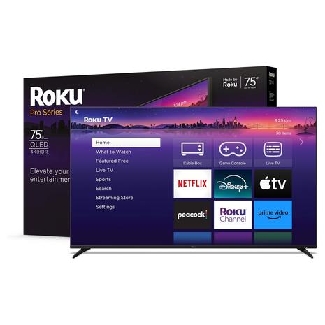 Roku 4K QLED Smart TVs With Dolby Vision (120Hz Refresh Rate)