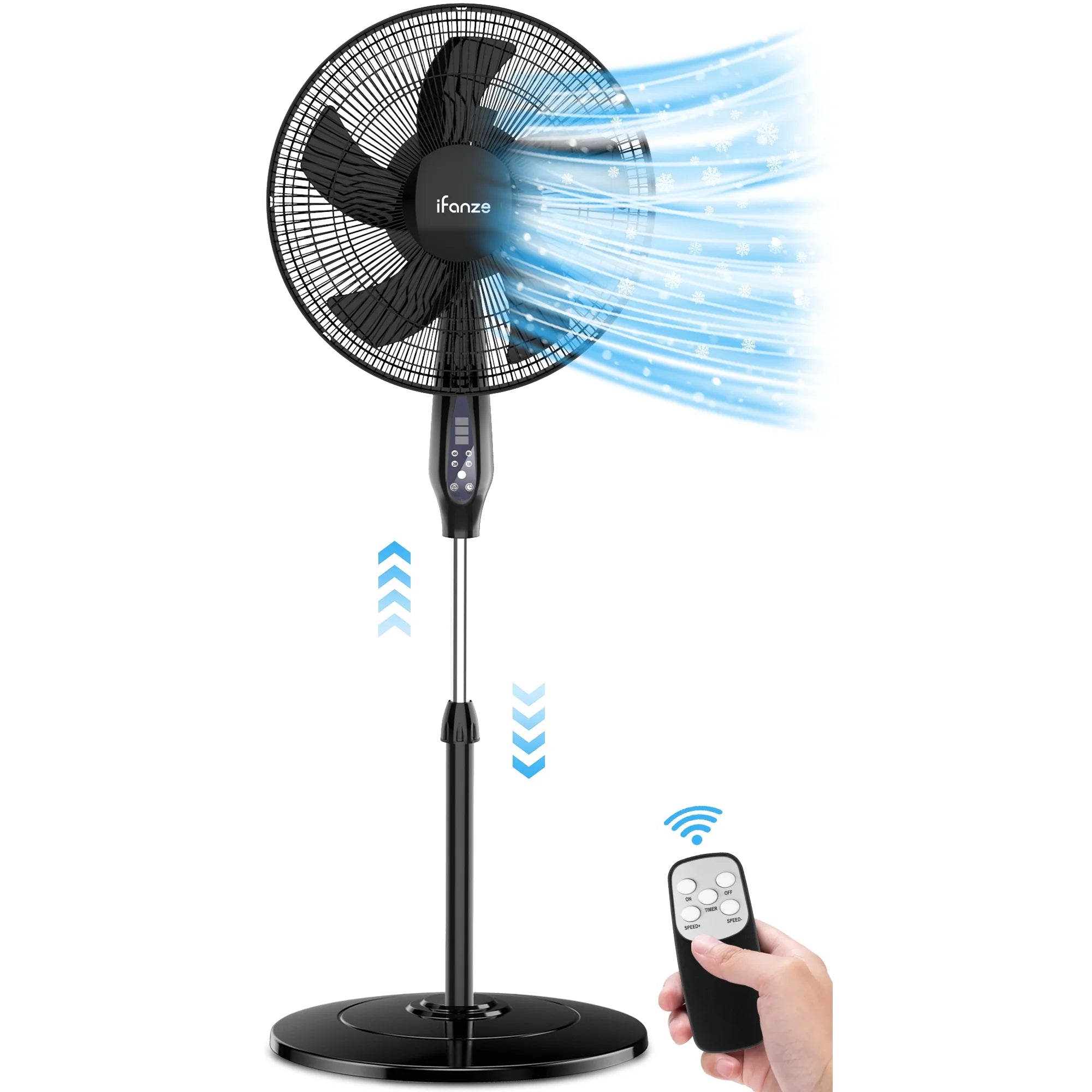 16" Pedestal Fan with Remote
