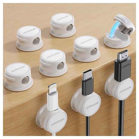 9 Joyroom Magnetic Clips for Cable Management & Cord Organization