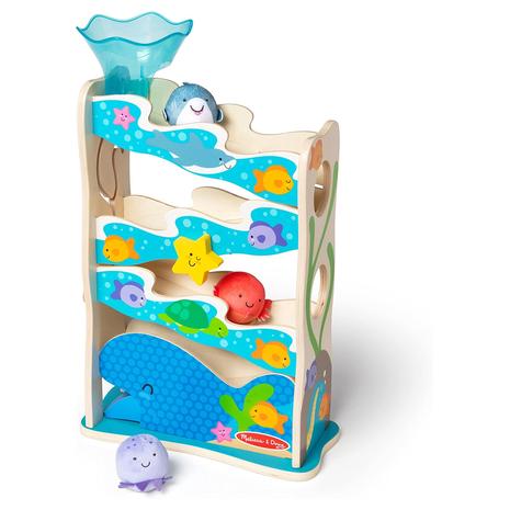 Melissa & Doug Rollables Wooden Ocean Slide Toy