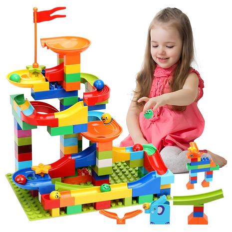 Stem Marble Run Building Blocks & Ball Track Game Set