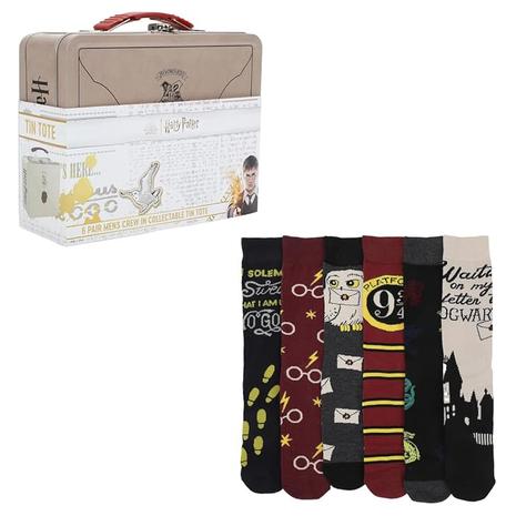 6-Pairs Of Harry Potter Hogwarts Crew Socks