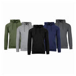 3 Men's Heavyweight Fleece-Lined Pullover Hoodies