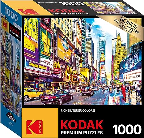 Cra-Z-Art Kodak 1,000 Piece Jigsaw Puzzle, Times Square