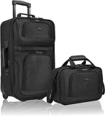 Set of 2 U.S. Traveler Rio Rugged Fabric Expandable Carry-on Luggage Set