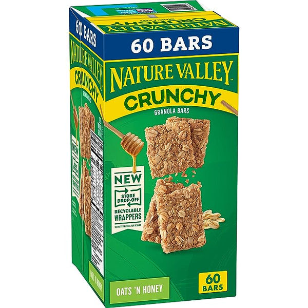 Barras de granola crujientes de avena y miel Nature Valley (30 unidades)