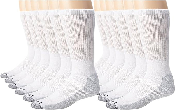 Dickies Men’s Dri-tech Moisture Control Crew Socks (12 Pairs)