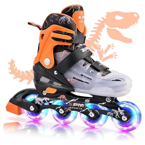 Kid's Adjustable Inline Skates w/ Light Up Wheels