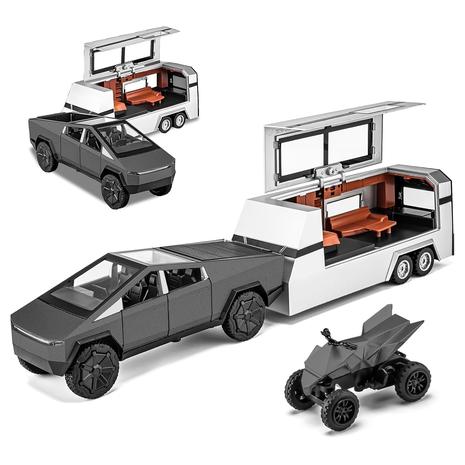 Cybertruck Pickup Trailer Toy with Sounds and Lights