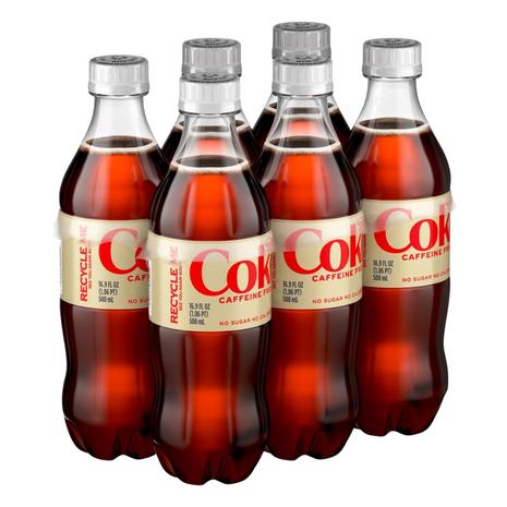 6 Bottles Of Diet Coke Caffeine Free